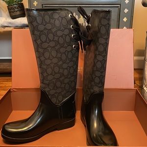 Coach rain boots “Tristee Outline”